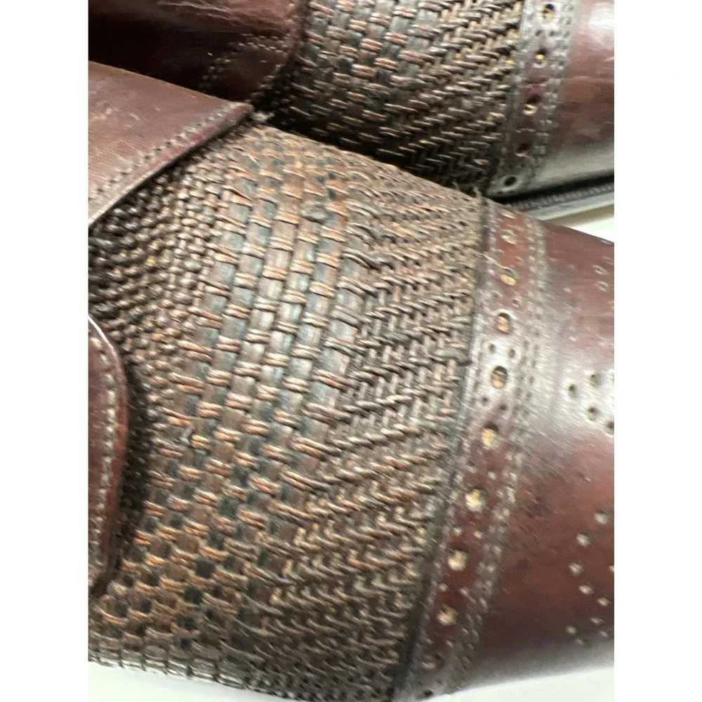 Johnston & Murphy - Cellini woven leather oxford unique style